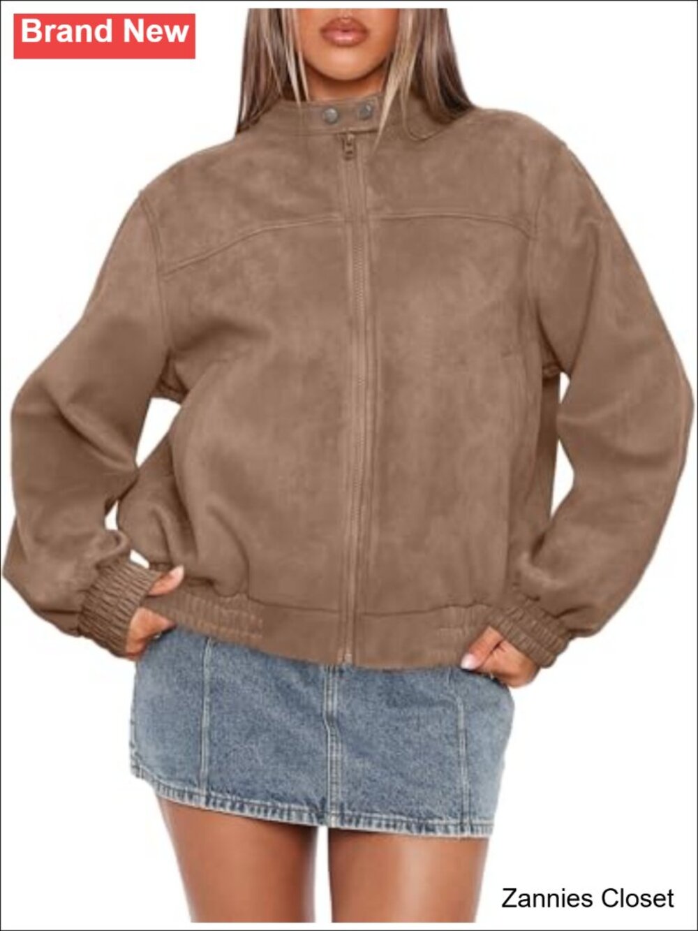 ✨ Oversized Faux Leather Motorcycle Bomber Jacket Women Y2K Zip Moto Coat